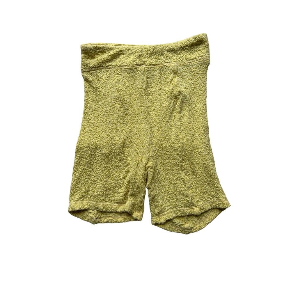 Urban Outfitters Out From Under Yellow Textured Bike Shorts Size Small